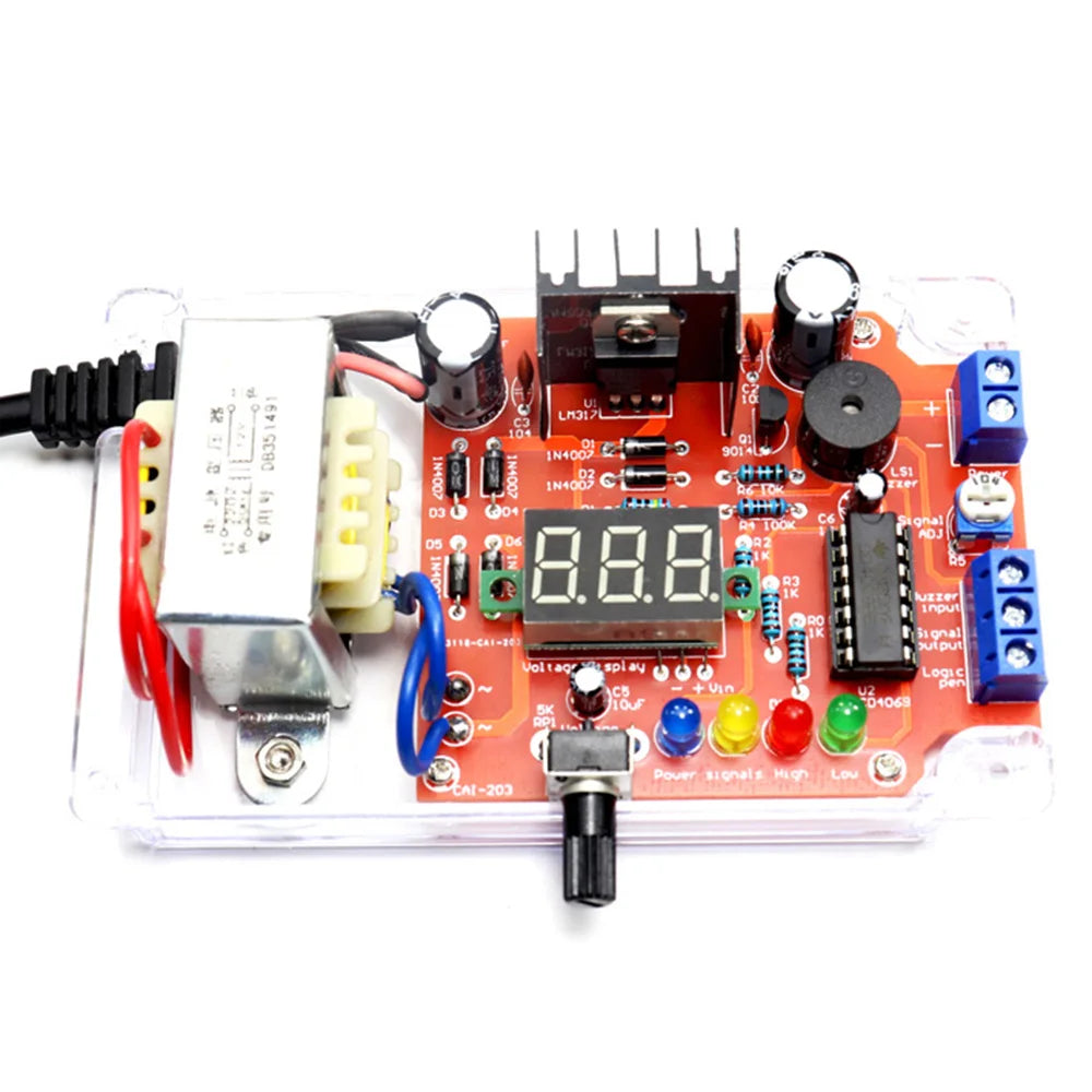 LM317 DC regulated adjustable power supply module 110V 220V DIY electronic welding kit Multi-function welding training