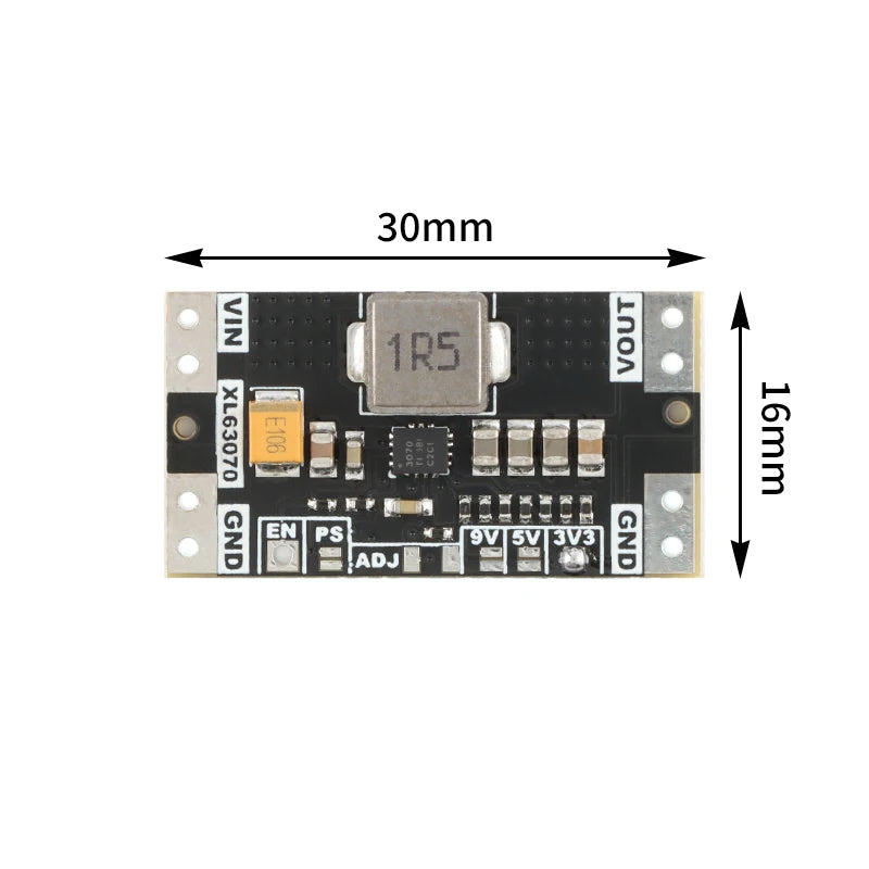 XL63070 / TPS63070 DC Automatic Step-Up Down Power Boost Buck Converter Module 3.3V–9V Adjustable