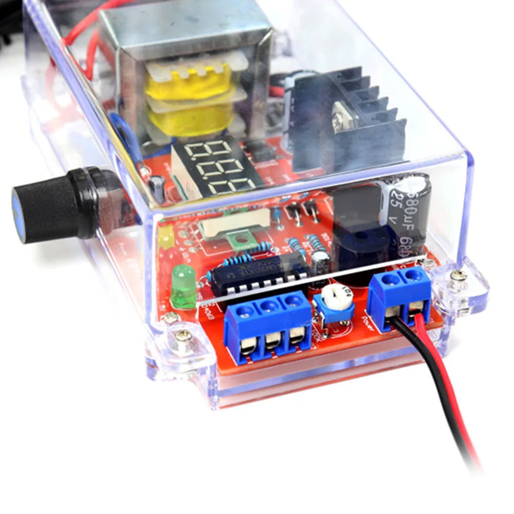 LM317 DC regulated adjustable power supply module 110V 220V DIY electronic welding kit Multi-function welding training