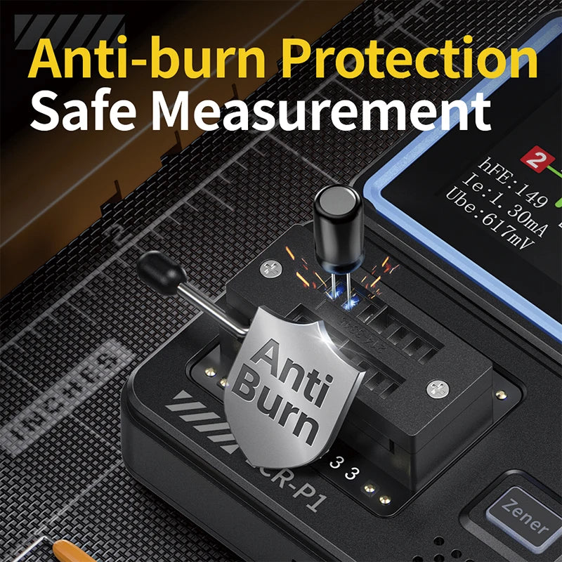 FNIRSI LCR-P1 Transistor Tester Multimeter Diode Triode Capacitance Resistance Meter ESR