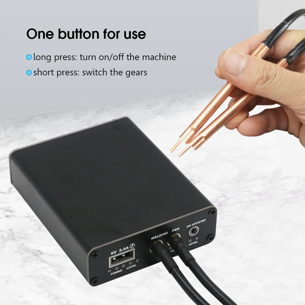 DIY Mini Spot Welder 5-Gear Adjustable Portable Welding Machine for 18650 Battery Packs