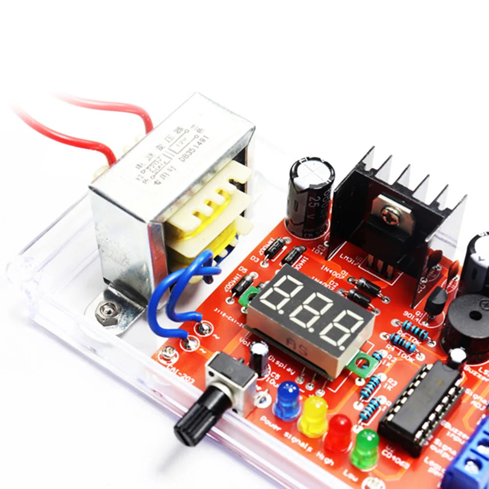LM317 DC regulated adjustable power supply module 110V 220V DIY electronic welding kit Multi-function welding training