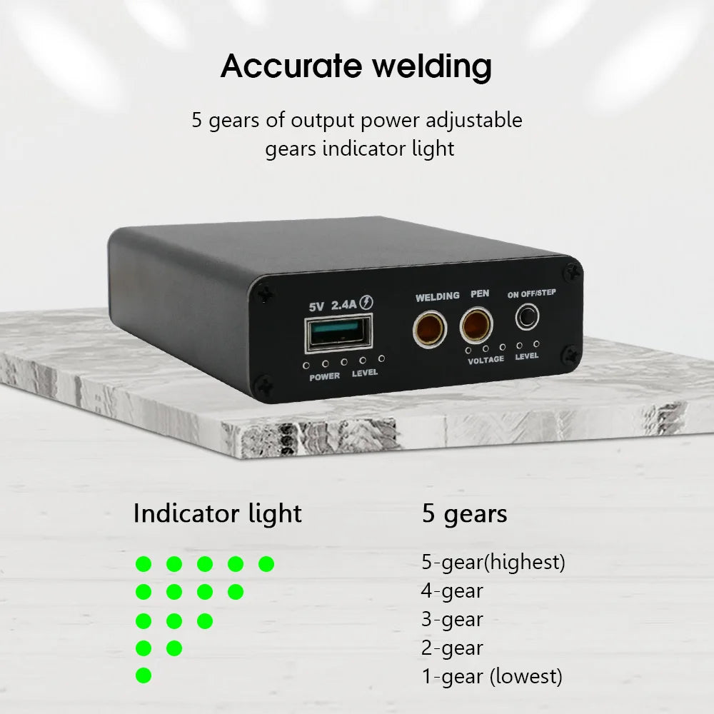 DIY Mini Spot Welder 5-Gear Adjustable Portable Welding Machine for 18650 Battery Packs