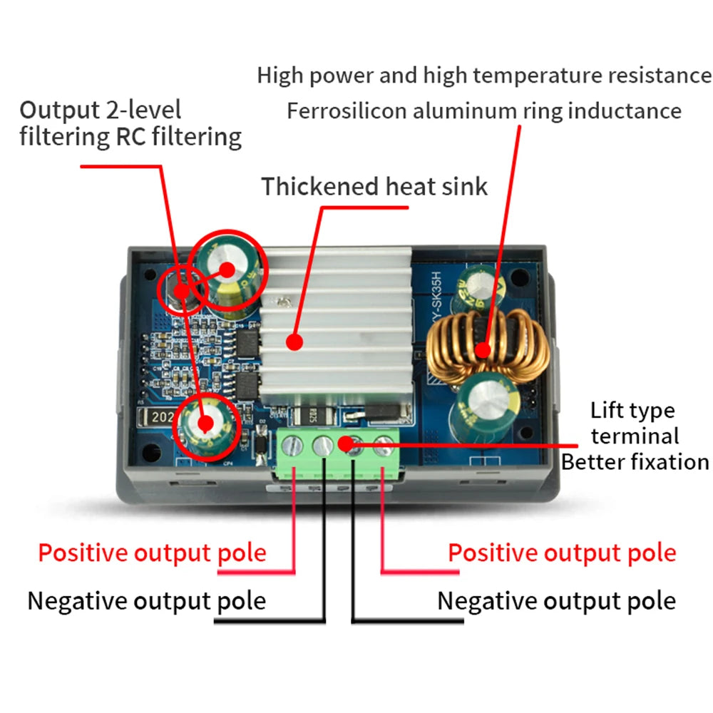 DC-DC Buck-Boost Converter 5–30V | Adjustable CC-CV Power Supply