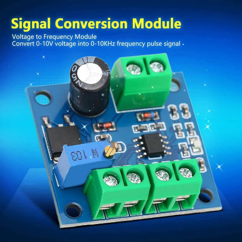 Voltage-to-Frequency (PWM) Converter Module | 0–10 V to 0–10 kHz Signal Converter