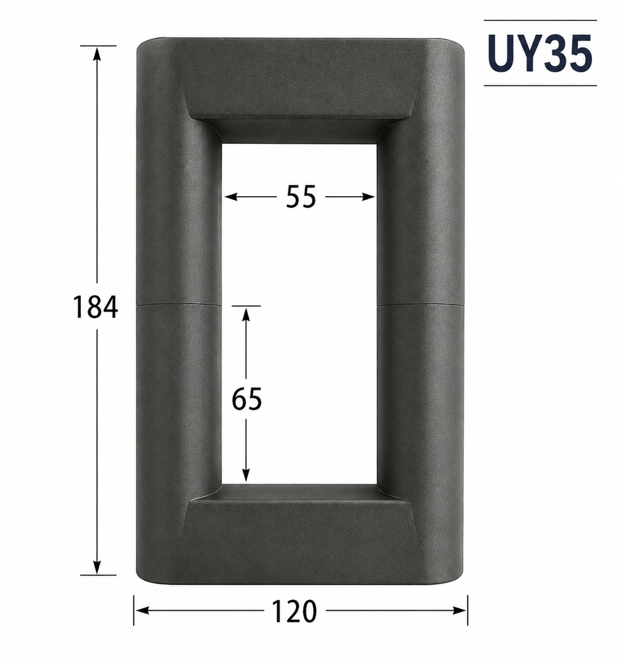 UY35 Ferrite Core Set – High-Frequency Transformer Core for Power Supply & Boost Converter Applications